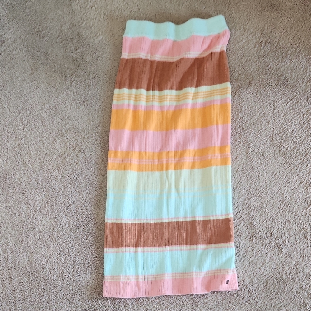 Roxy Multicolor Striped Casual Skirt